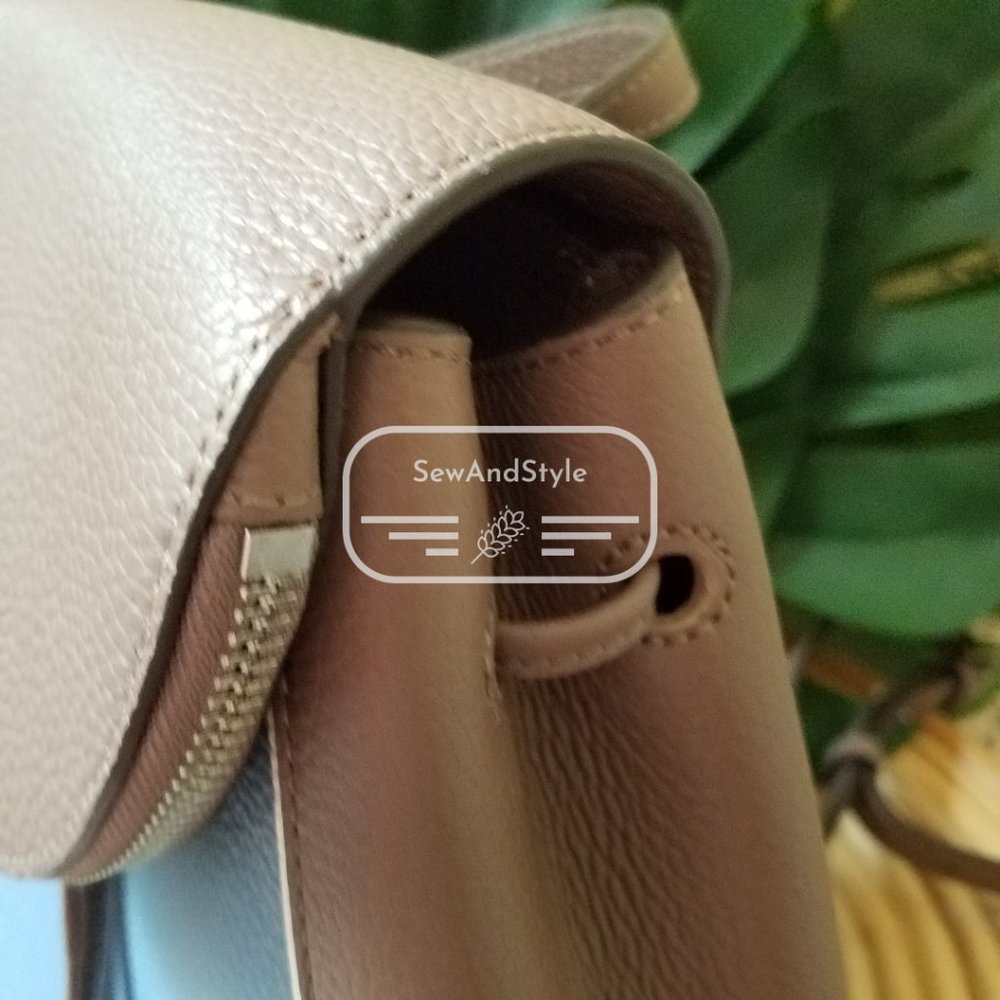 Kate Spade NWT Baltic Sea Blue Tan Leila Backpack - Picture 6 of 11